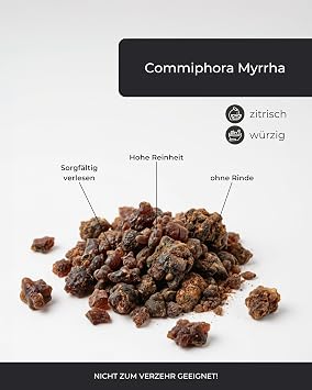 Incensera Myrrh Incense Resin 50 g Resin for Smoking Natural Tree Resin