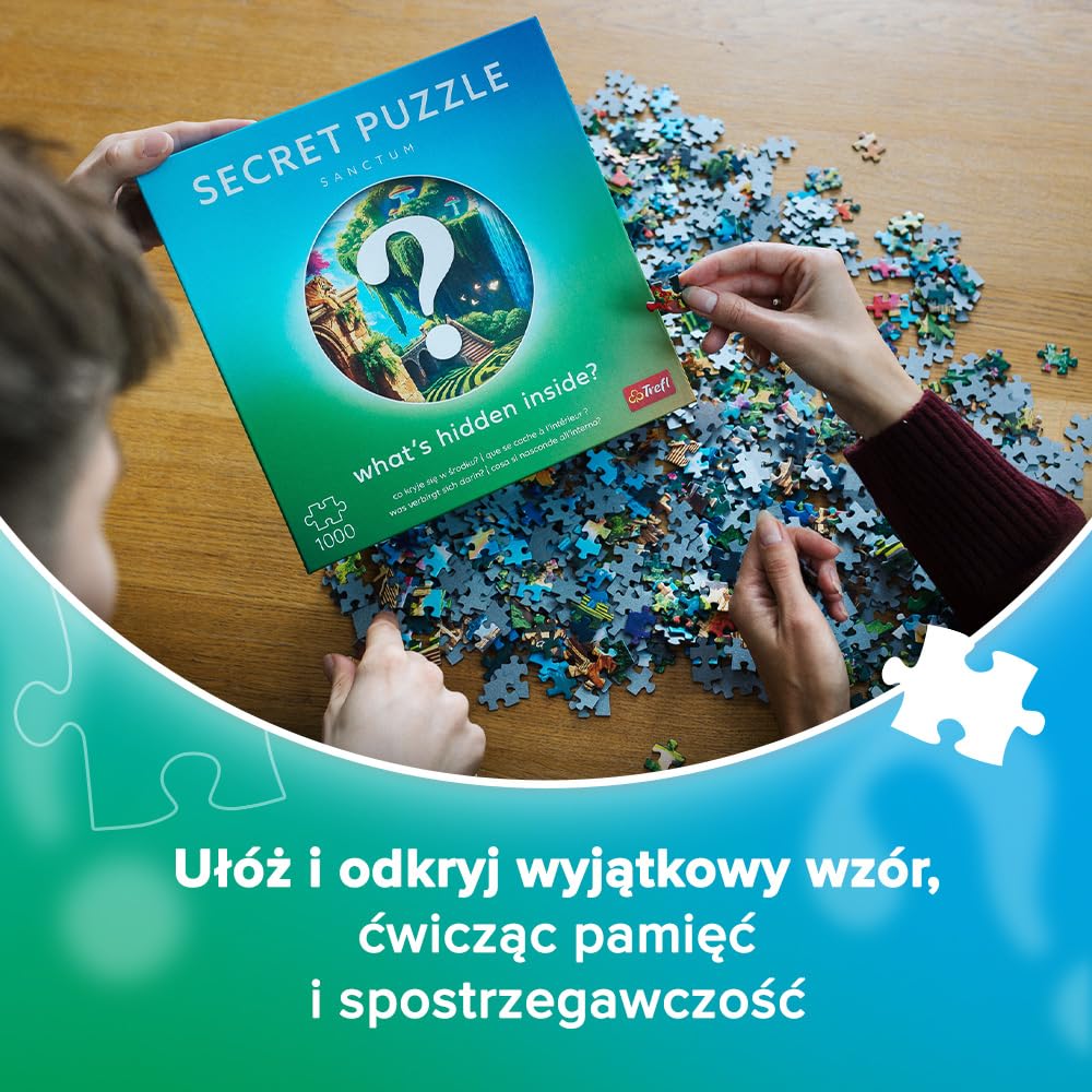 Trefl - Puzzle 1000 Elementów, Sanctum, Premium Plus, Secret Puzzle | Dla dzieci i dorosłych 14+, Puzzle Niespodzianka, wysokiej jakości, precyzyjnie dopasowane, idealny prezent