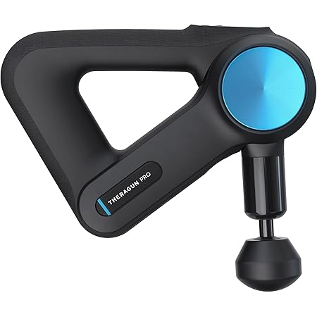 TheraGun Pro - Handheld Massage Gun - Bluetooth Enabled Percussion Massage Gun for Pain Relief - Deep Tissue Muscle Massager with Quietforce Technology and Preloaded Routines - 5th Generation - Black