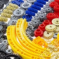 Vista 3 de Kit de diferencial de engranajes técnicos de 233 piezas, compatible con piezas técnicas, para proyecto STEM MOC - Bloques a granel (color aleatorio)
