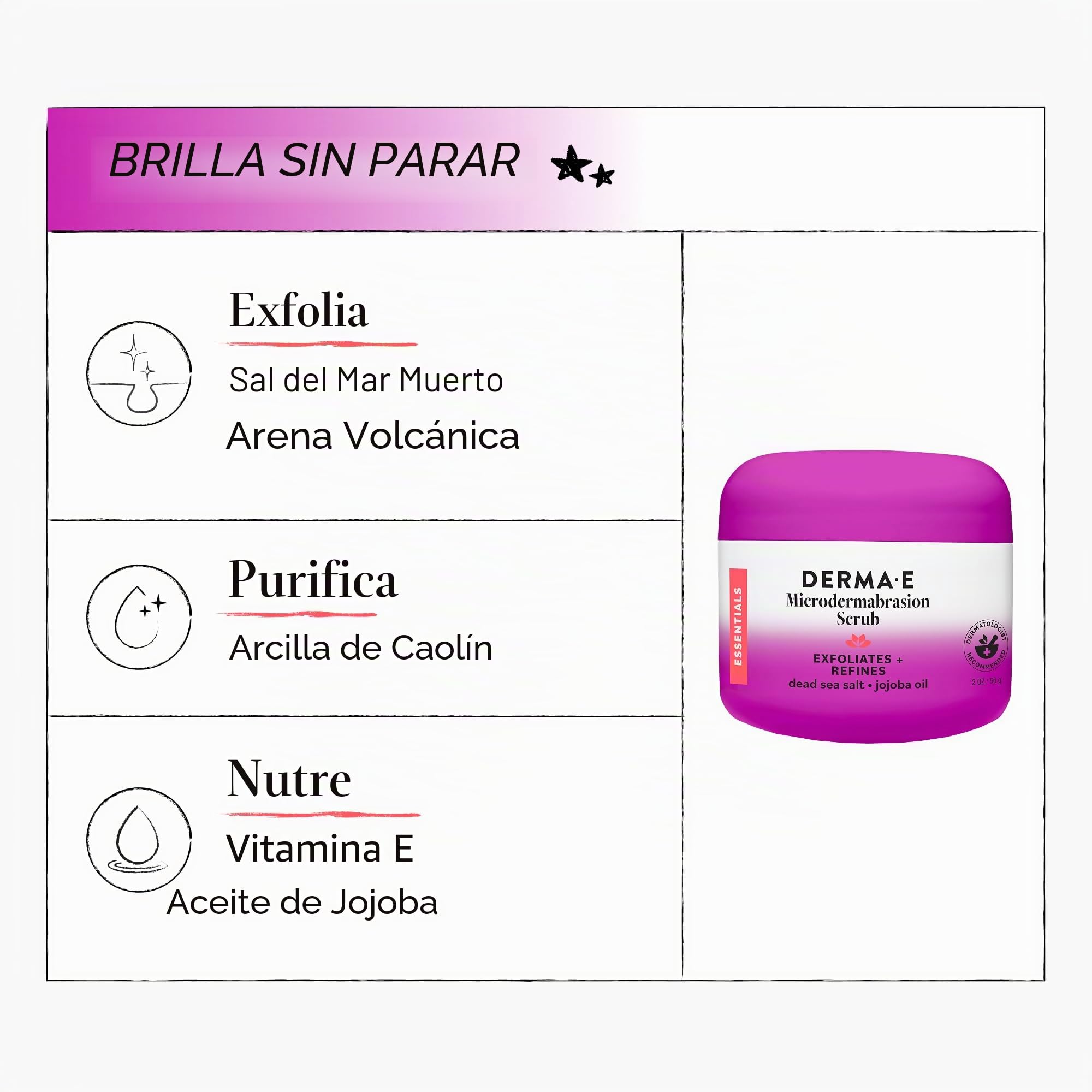 Derma E - Exfoliante de microdermoabrasión (56 g)