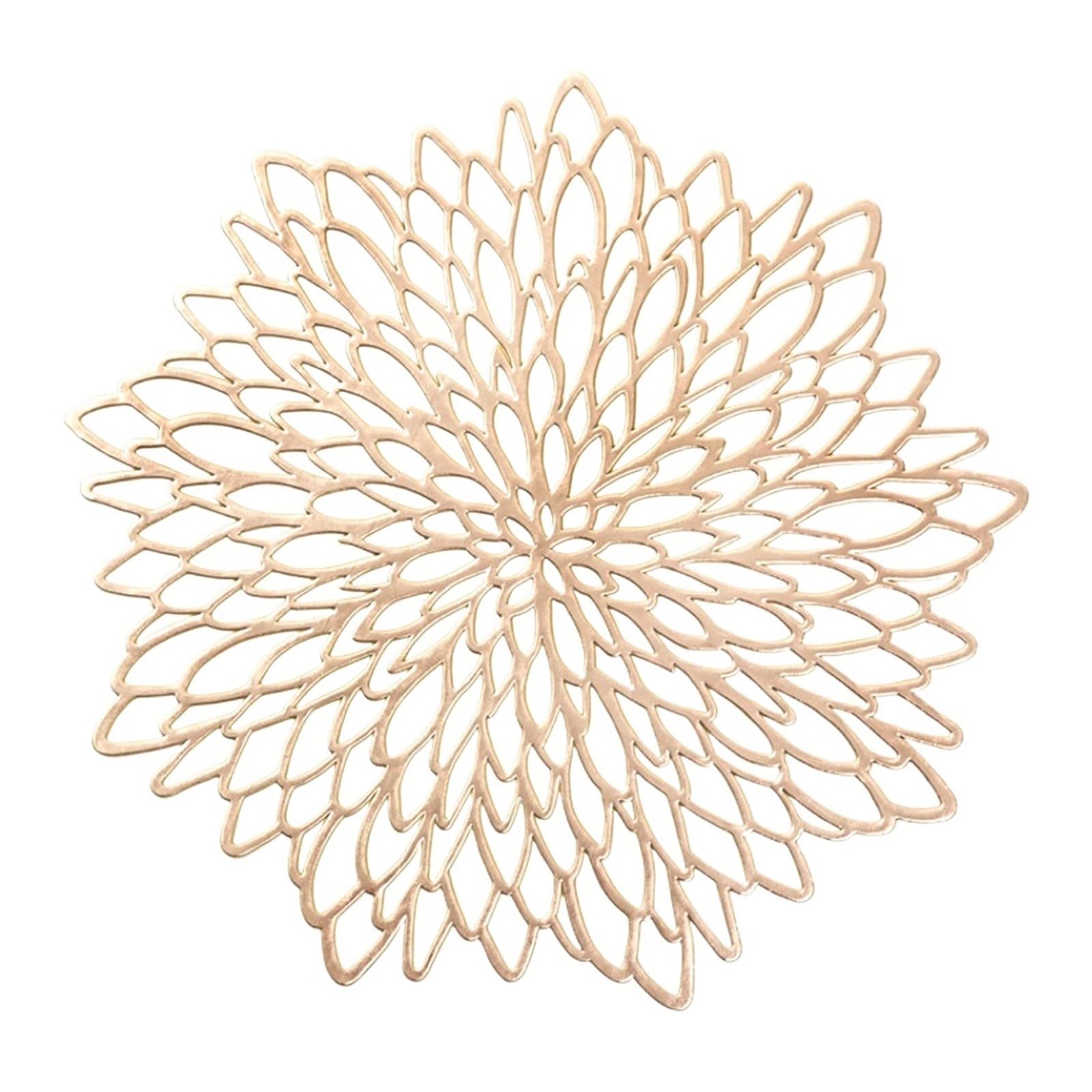 WZPTLKIBAD 4/6/8PCS Hollow Placemat Bowl Coaster Pads for Dining Table