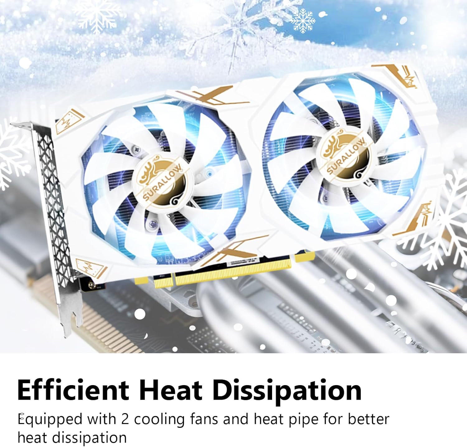 71kAR15++KL._AC_SL1500_ RX 580 8GB Graphics Card, 2048SP,GDDR5,256 Bit Graphics Card for Gaming PC,PCIE 3.0,Twin Freeze Fans Computer Video Card with HDMI/DP/Ports