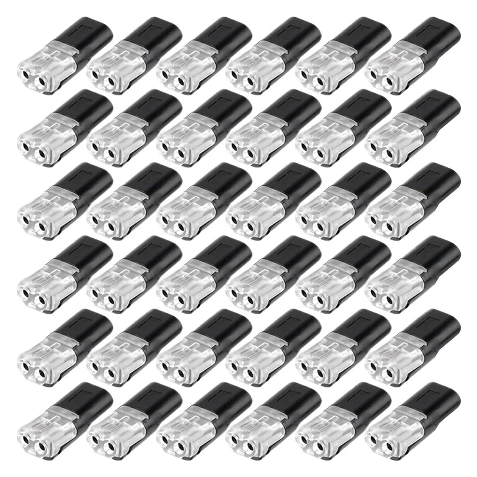 xuyuyan 200/2PCS 2 Pin Way Plug Waterproor Automotive Electrical Connector Strip Terminal(100PCS)