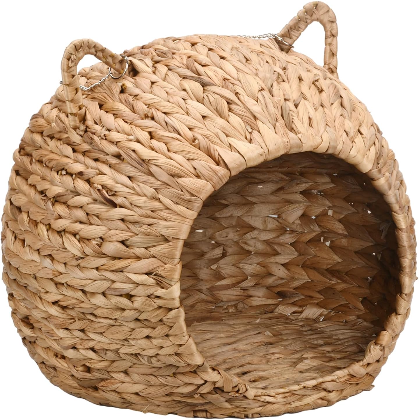 Hammock for Handwoven Straw House Kitten Hanging Bed Pet Rest Swing Bed Pet Cats Sleeping Cave Handwoven House