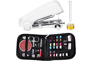 AbriMshCalme Mini Manual Home Use Handy Sewer Machine Tool, Lightweight Portable Sewing...