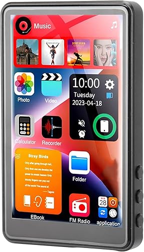 Miniatura 9 de Reproductor MP3 MP4, 16 GB 4 pulgadas pantalla táctil reproductor MP3 con Bluetooth 5.0, HiFi sin pérdidas reproductor de música portátil para niños