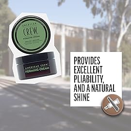 American Crew Men\'s Hair Forming Cream, Like Hair Gel with Medium Hold & Medium Shine, Stocking Stuffer for Him, 3 oz