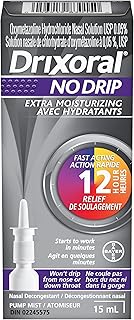 Drixoral No Drip Extra Moisture Spray, Soothes and Moisturizes Dry and Irritated Nasal Passages, 15ml