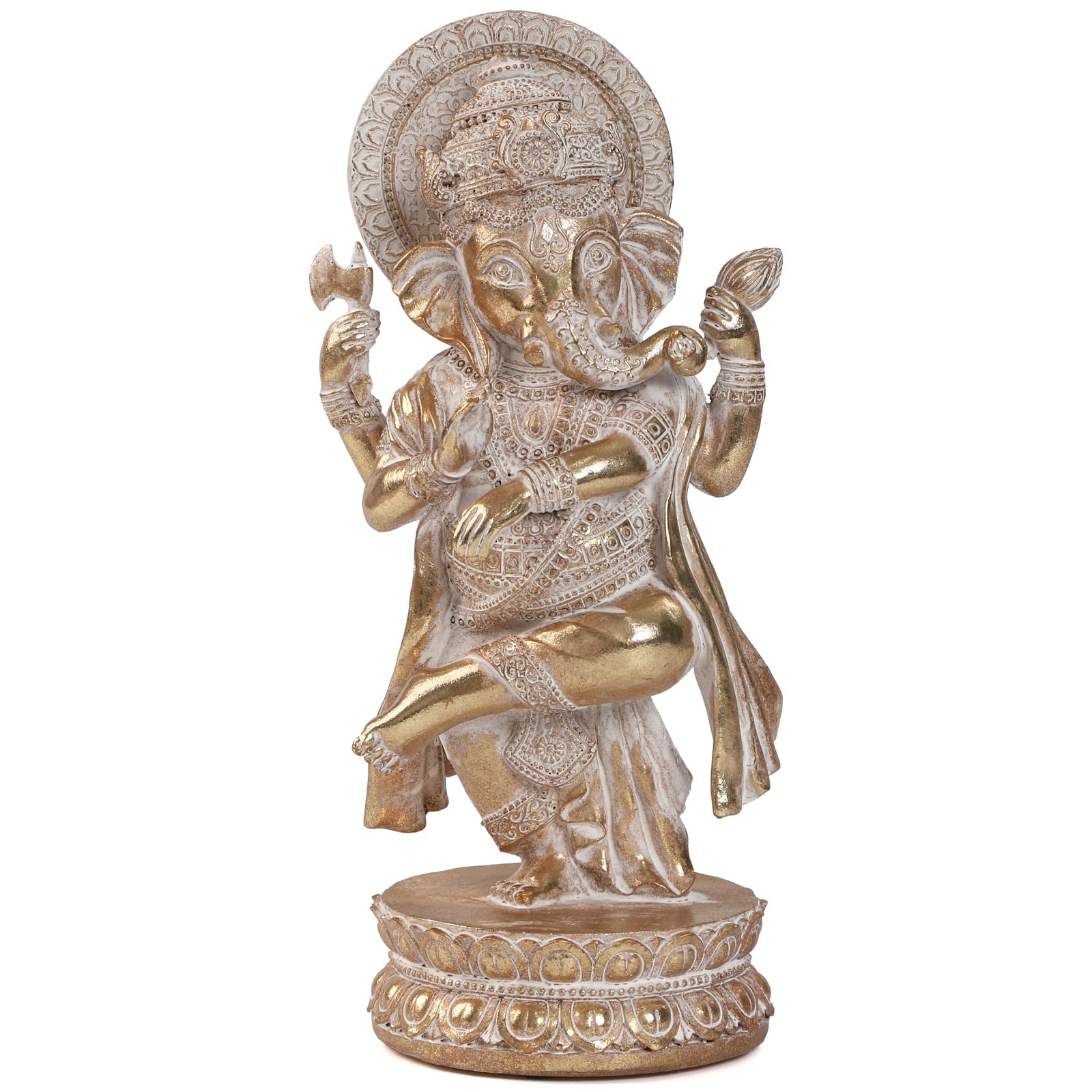 Suoedd Lord Ganesha Statues Hindu Elephant God Statue Indian Ganesh Buddha Resin Sculpture Figurine Handmade Gift,Garden,Car,Decoration Ornaments for Home