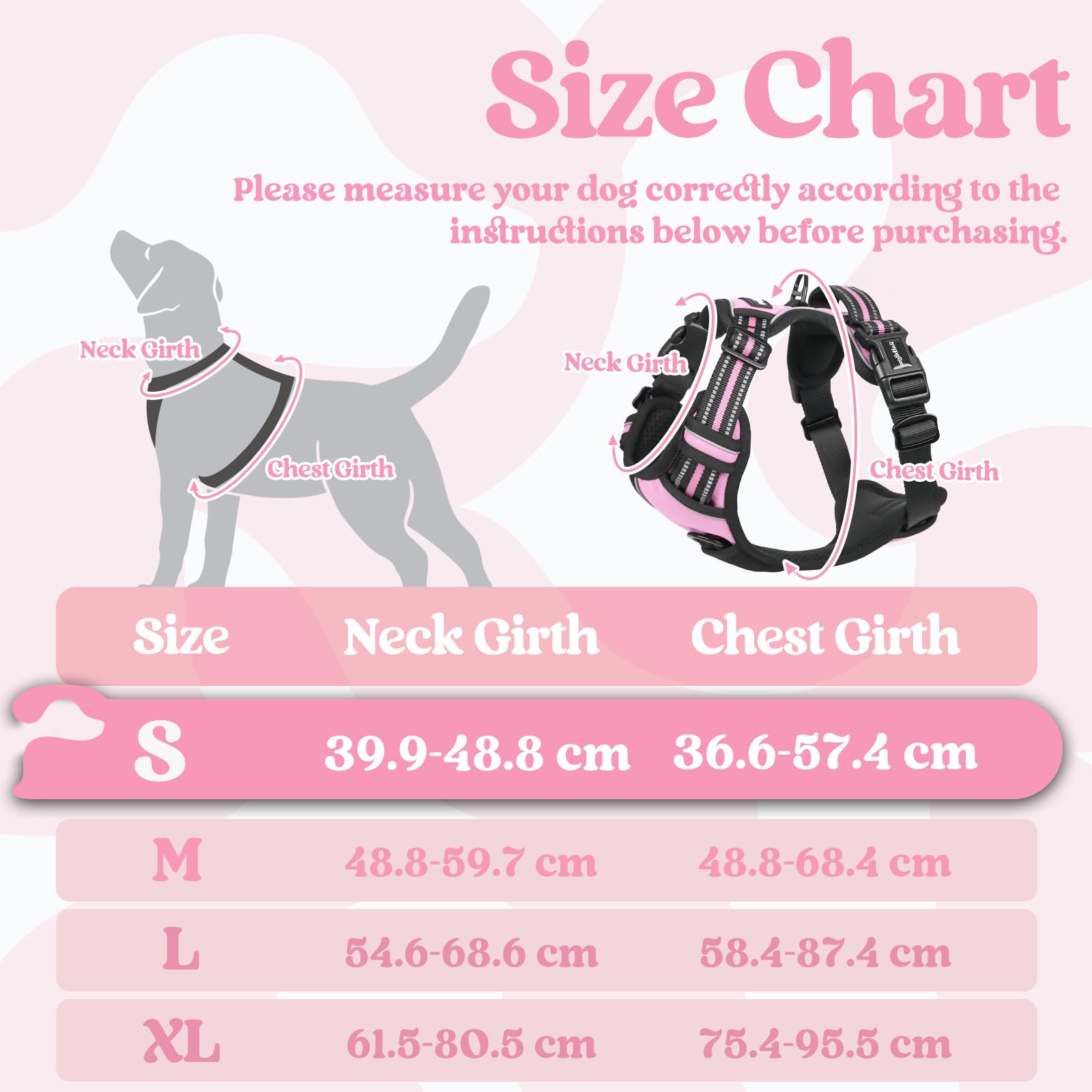 rabbitgoo Dog Harness Small Dog with Neck Release Buckle, Adjustable Soft Padded Puppy Pet Vest with Easy Control Handle - Image 2
