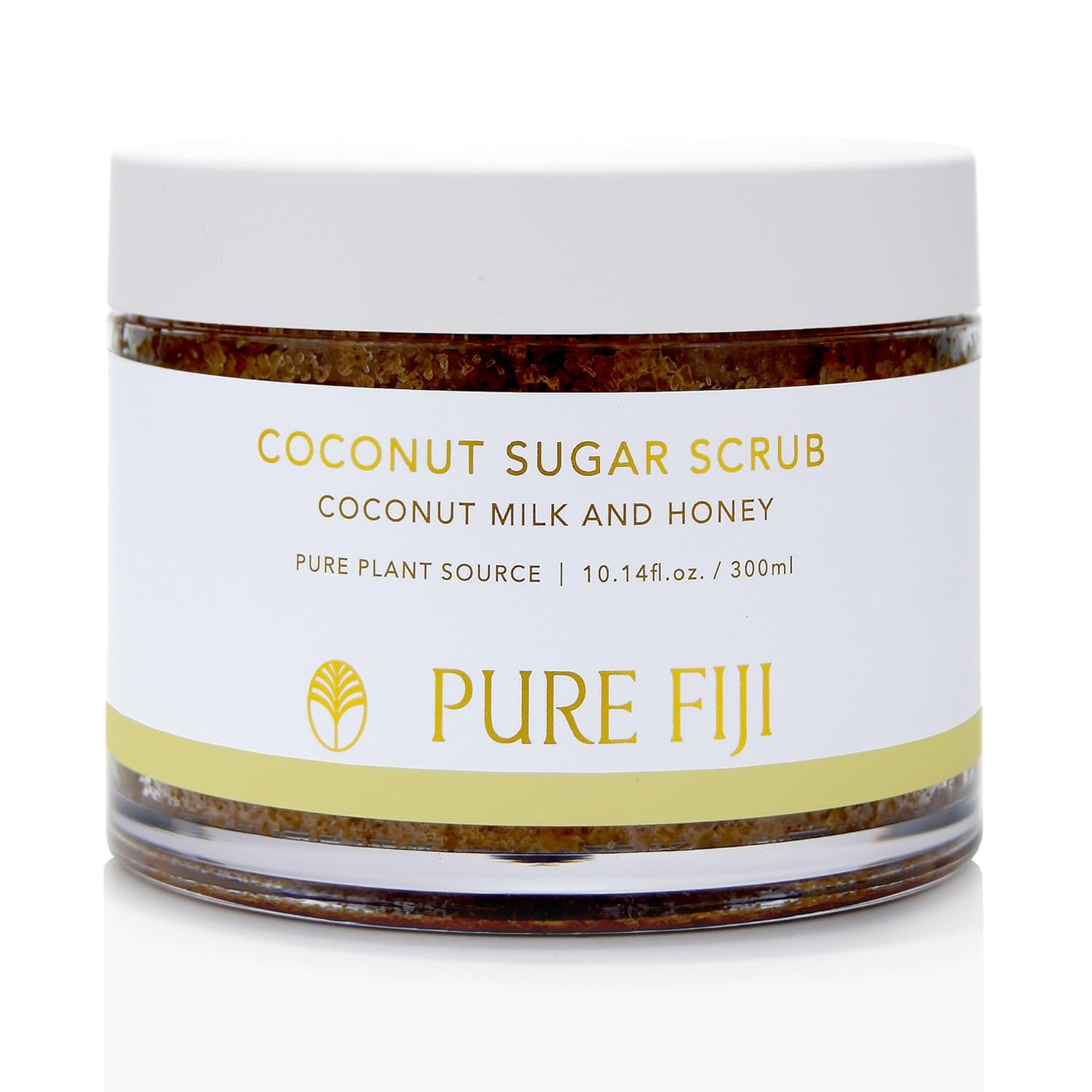 Pure Fiji Coconut Sugar Body Scrub, Coconut Milk & Honey (10.14 Oz /300ml)