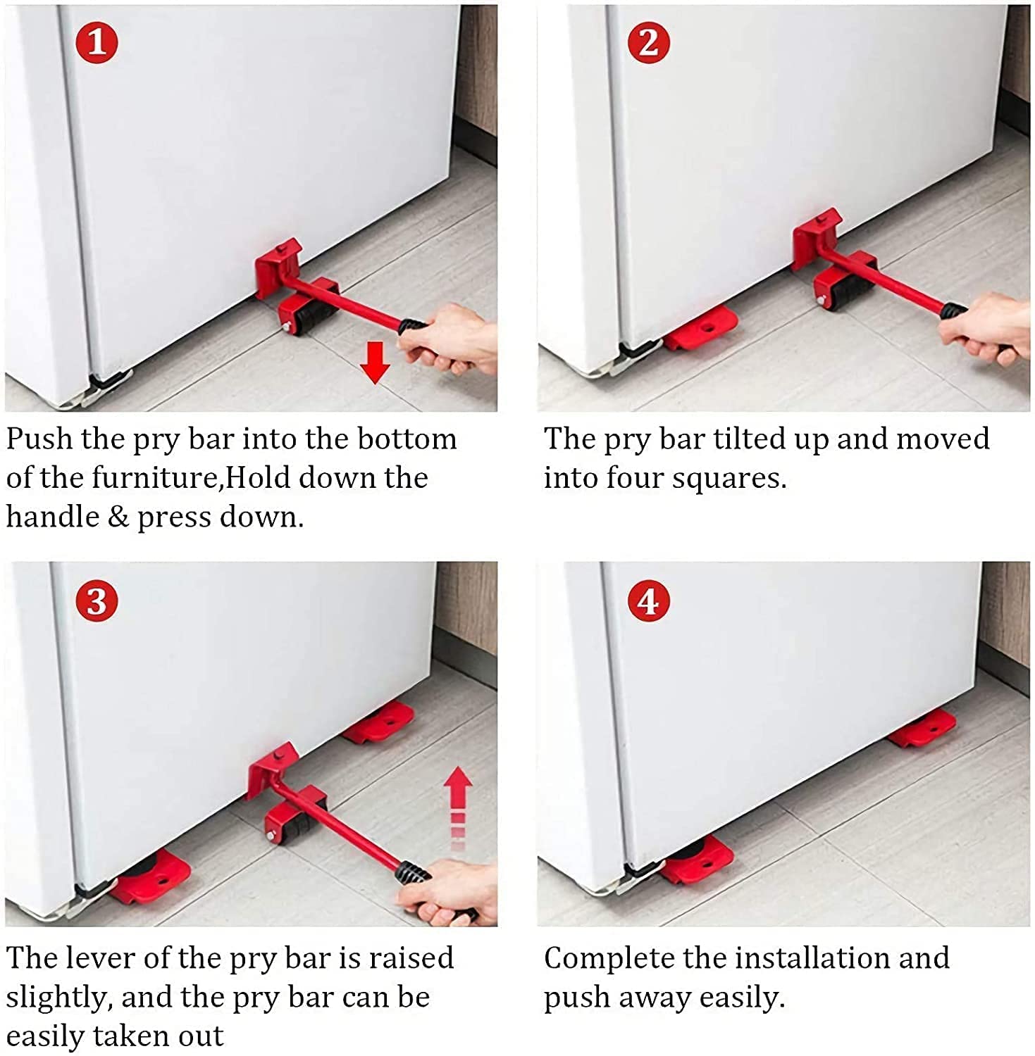 Aider Furniture Lifter/Shifter ToolFurniture Shifting Tool Heavy Furniture Appliance Lifter and Mover Tool Set Easy Convenient Moving Tools Heavy Move Furniture Can Easily Lift Heavy 3