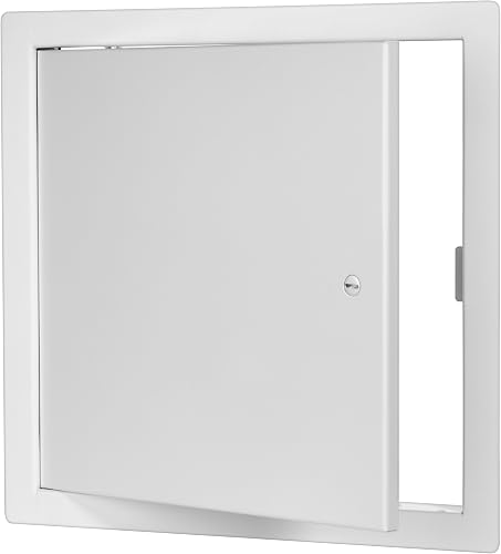 Premier Access Doors 2002 Series Steel Access Door, 24 x 24 Flush Universal Mount, White (Screwdriver Latch)