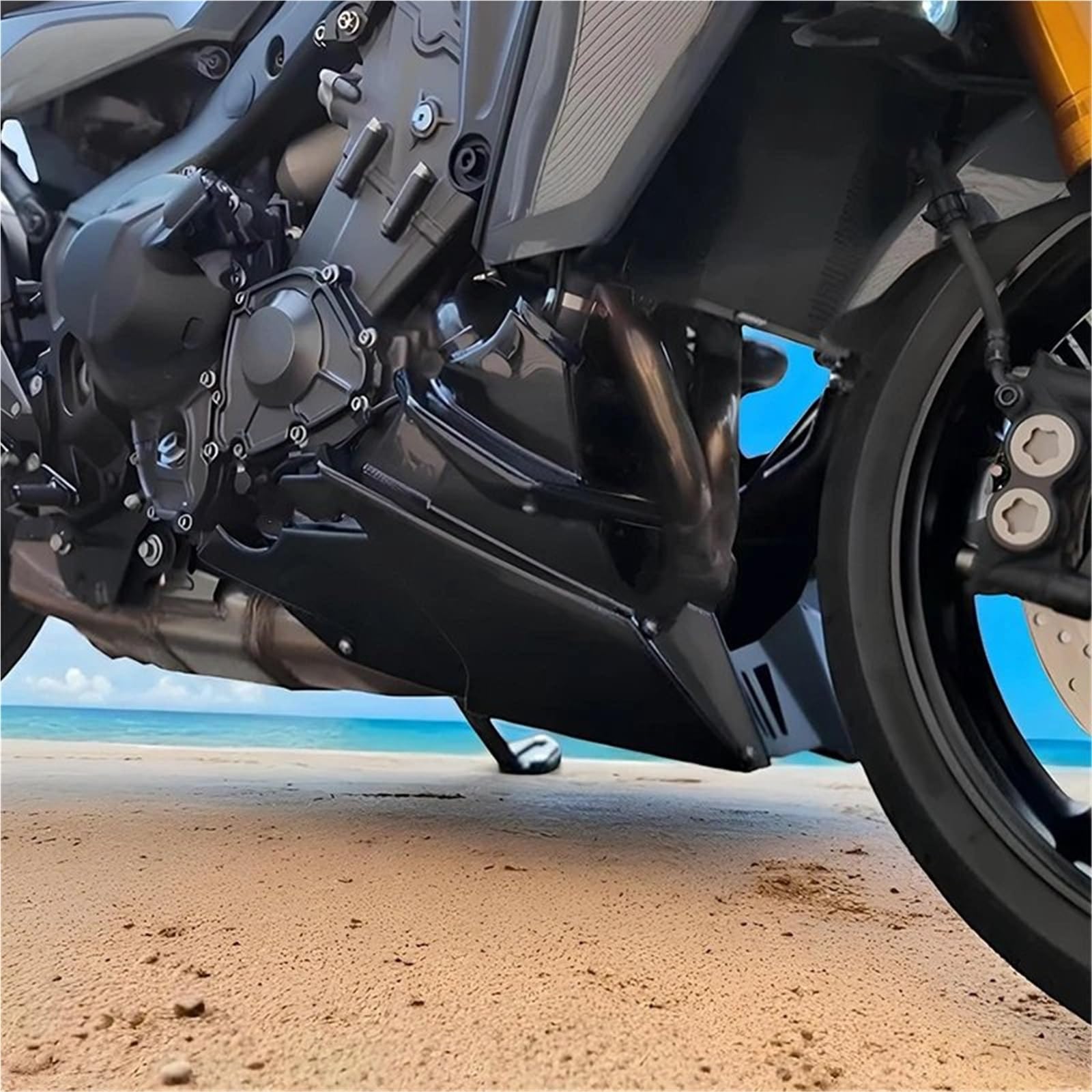 Front Bumper Splitter dachowy Pasuje do YAMAHA MT09 MT 09 SP Tracer 9 GT XSR900 2014-2025, osłona podwozia, dolna silnika, spojler, owiewka