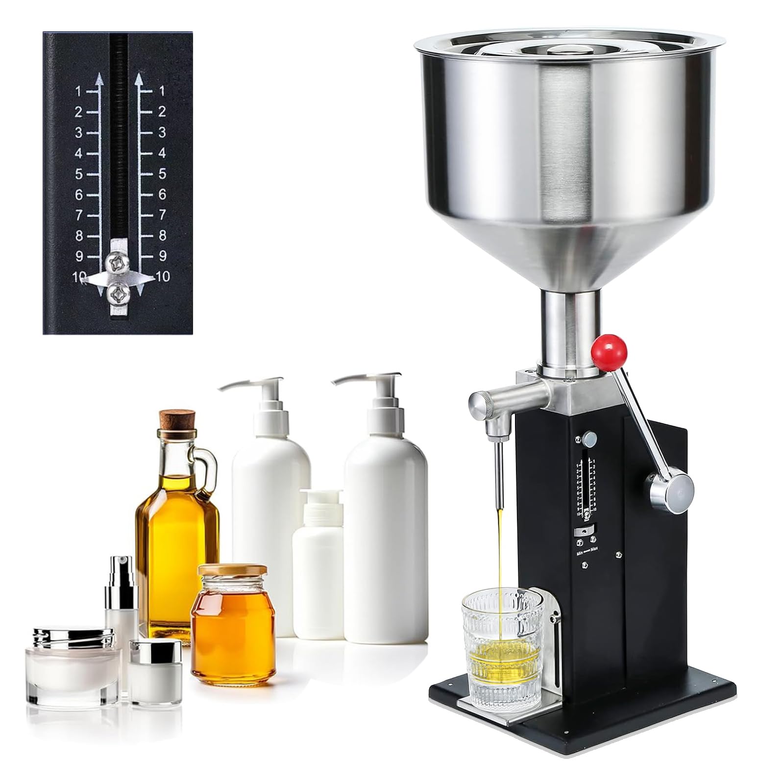 Amazon.co.jp: ZEWTA 【進化版】手動式定量充填機 小型 卓上型 SUS304