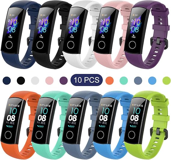 Bracelet Compatible with Honor Band 5 Band 4, Honor Band 5/4 Replacement  Strap Waterproof Sport Soft Silicone Watch Strap : Amazon.de: Electronics \u0026  Photo