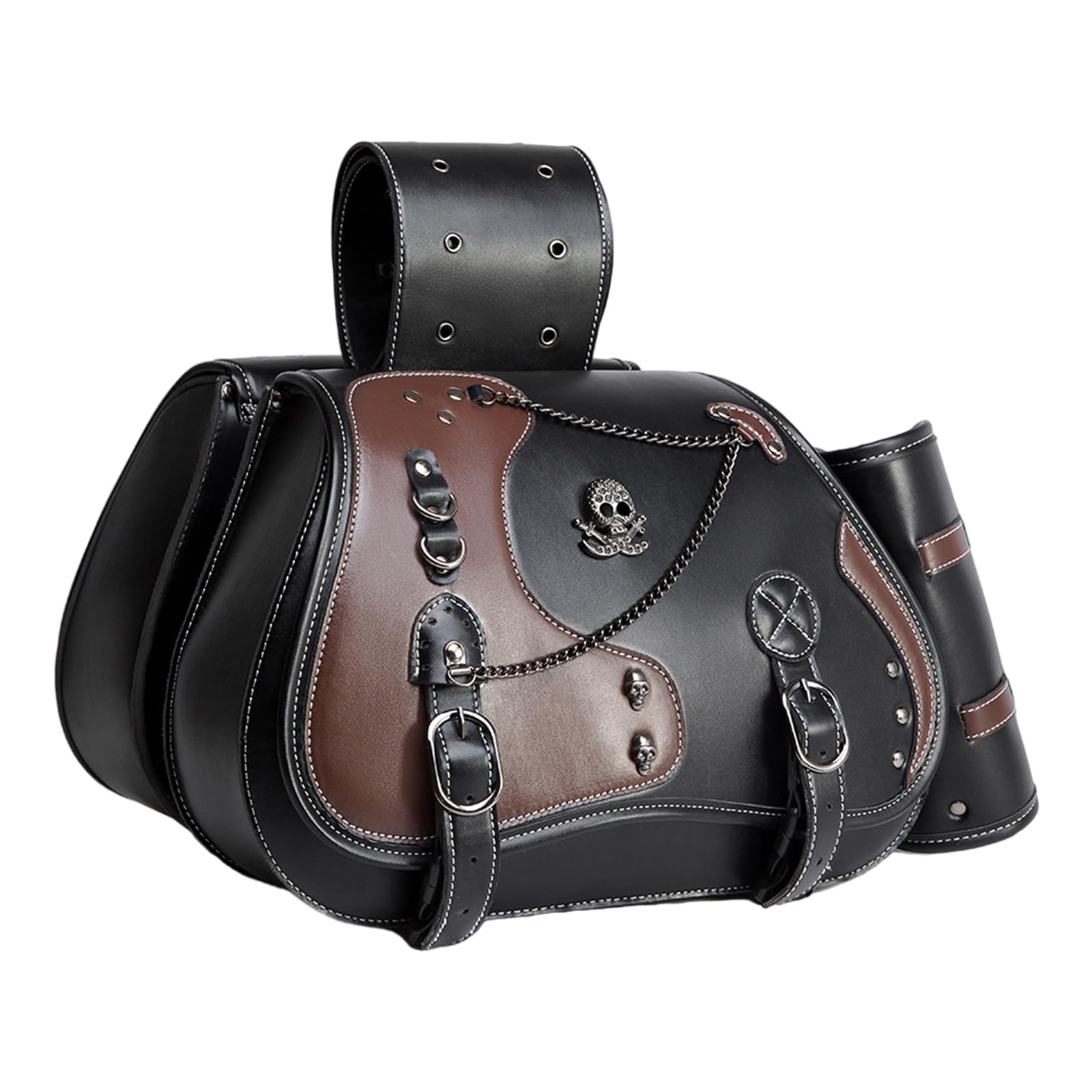 1 paire de sacoches de moto pour outils de voyage, sac de rangement pour moto, style rétro, sacoche, bagage latéral pour moto