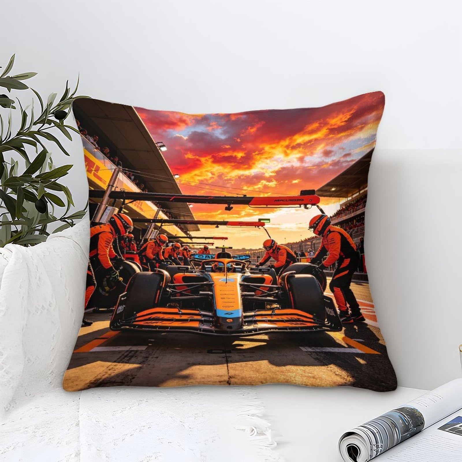 XiaopangXY Oscarpiastrii Throw Pillow Cover 45x45cm, Pit Stop Pillow Cases Cushion Cover for Living Room Couch Sofa Home Decor