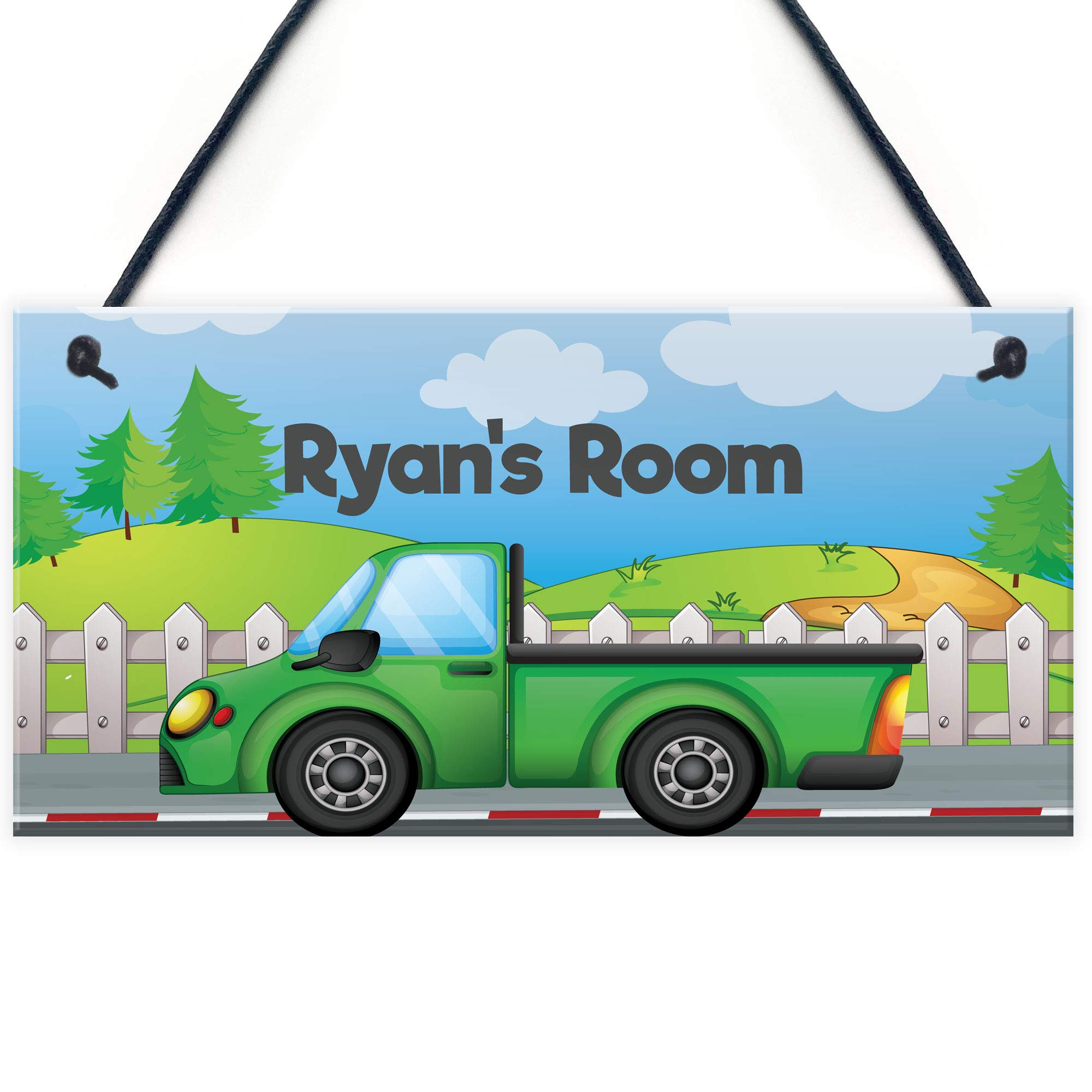 Boys Bedroom Door Sign PERSONALISED Nursery Decor For Boy Son Gift