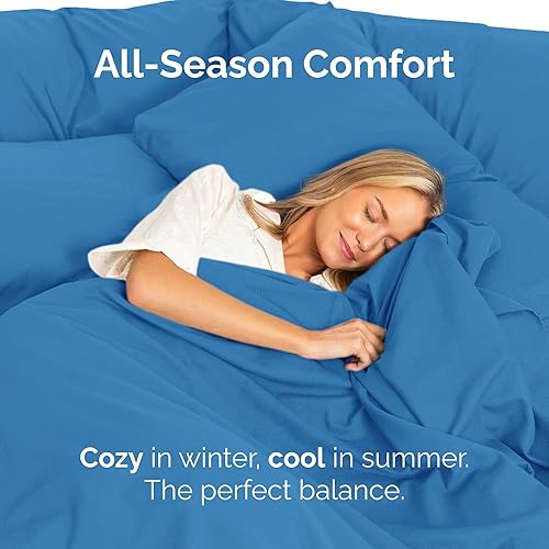 Miniatura 207 de Sábana encimera de bolsillo profundo, más suave que el algodón egipcio, 1 sábana encimera para colchón tamaño individual XL 21 - Spa Blue