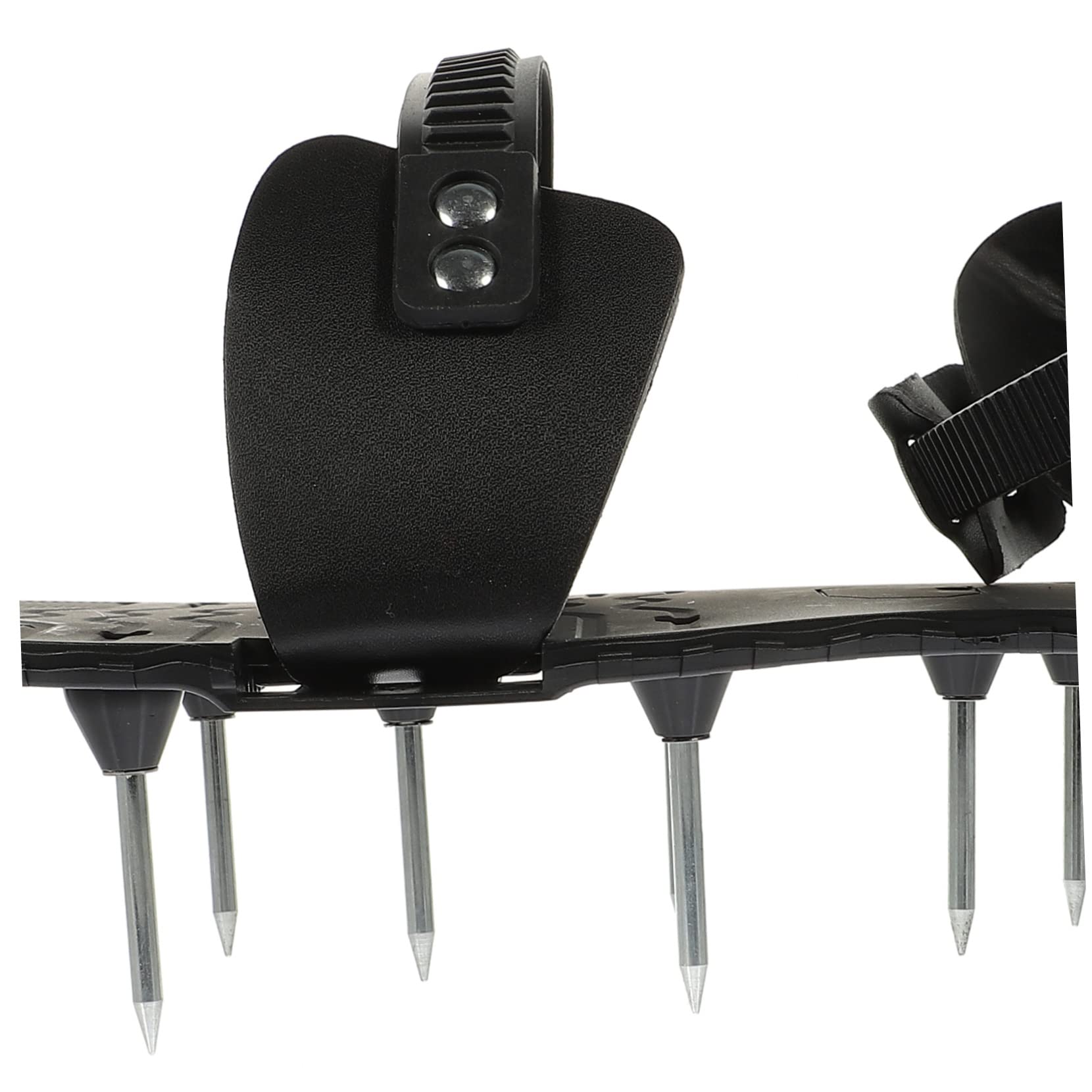 Gatuida 1 Paire Chaussures Aérateurs de Pelouse Sandales de Jardinage Réglables pour Aération Gazon Outil de Jardinage Pratique PU Noir pour la Circulation de Air Nutriments
