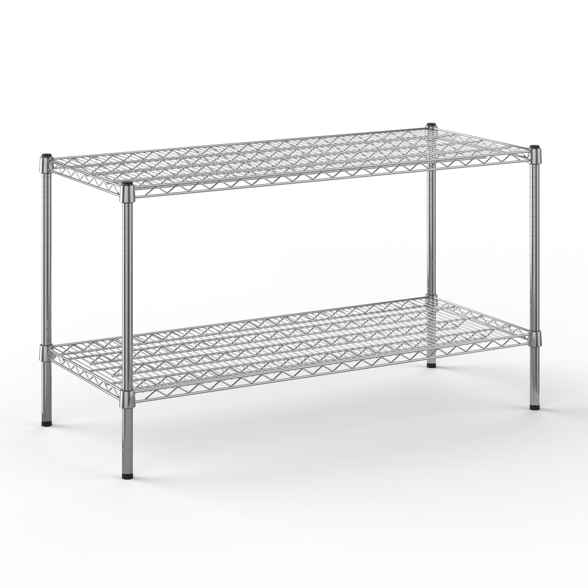 21" Deep x 48" Wide x 27" Height Wire Shelving Kit | 2-Tier | NSF Commercial Storage Rack Unit