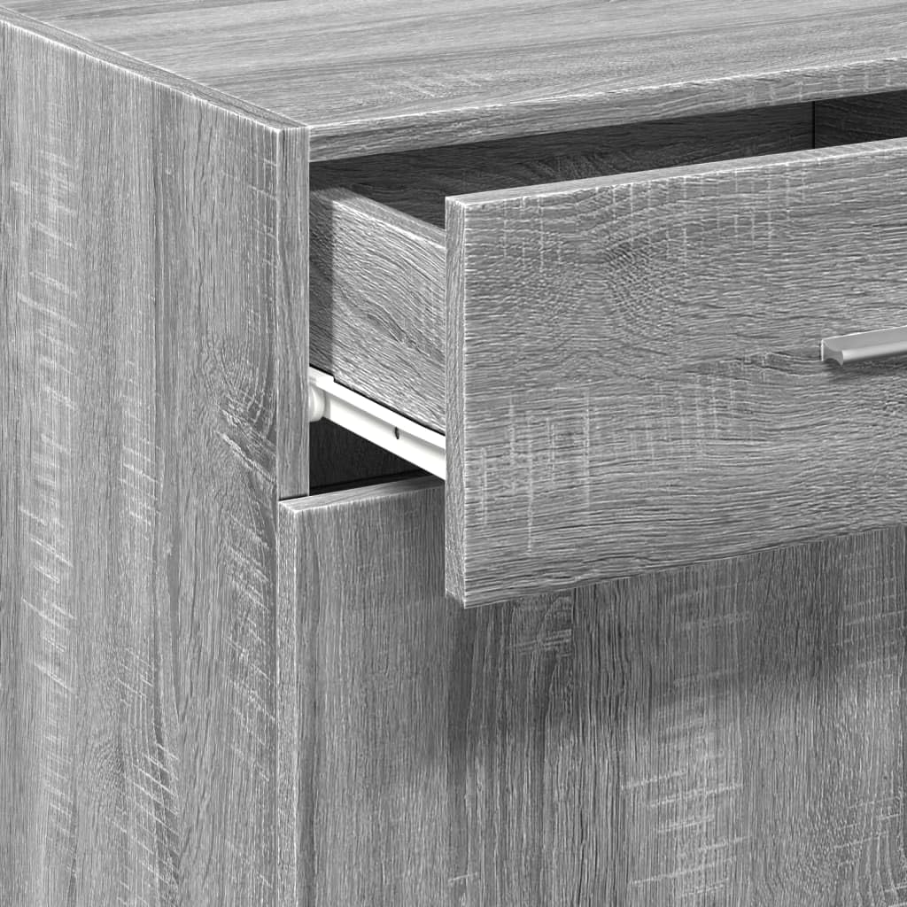 vidaXL Credenza Grigio Sonoma 50x42,5x93 cm in Legno Multistrato, credenza in Legno, credenze in Legno, armadietto Laterale, armadietto in Legno