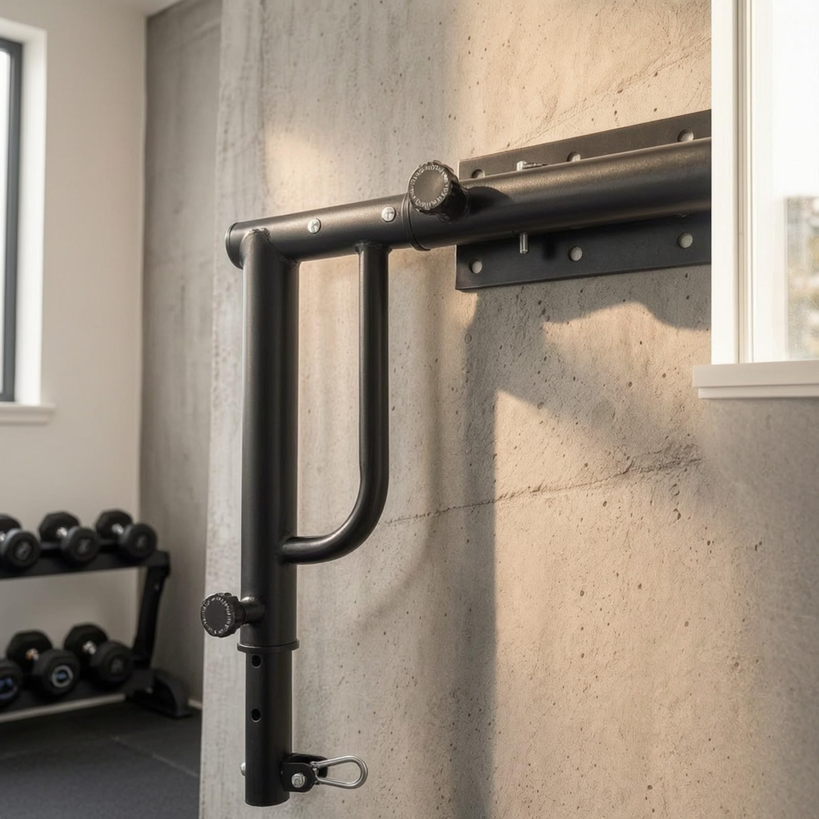 predolo Wandmontierte Boxsackhalterung aus Metall platzsparend Boxsackhalter mit verstellbarem Arm Boxsack-Wandhalterung für Garage