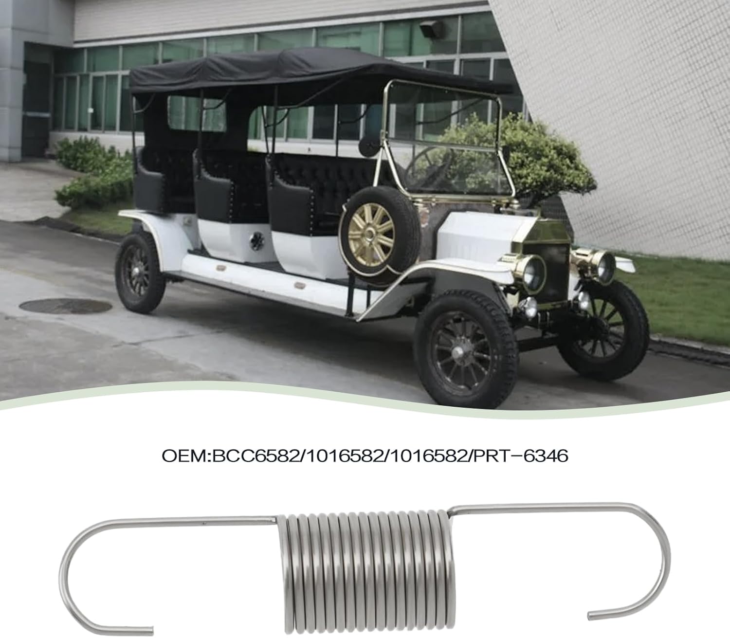 Carburetor Throttle Return Spring Replacement Part BCC6582 1016582 1016582 PRT-6346 Compatible with Club Car (1981-1995) Gas Golf Cart