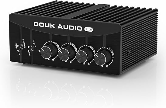 DoukAudio TPA3255 Digital Power Amplifier, 300 watts x2 Stereo/Mono Channel SUB Amp for Home Speakers/Subwoofers A100