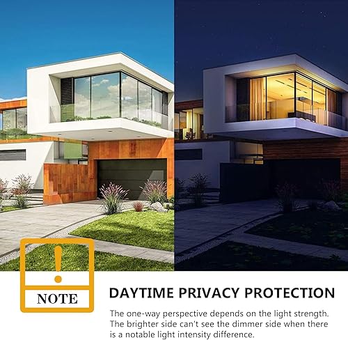 Miniatura 2 de Película de ventana unidireccional para privacidad de hogar, lámina espejada y reflectante para vidrio con protección UV y control térmico no