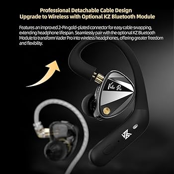 Amazon.co.jp: KZ Vader Proインイヤーモニターイヤホン、トリプル