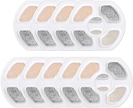 9 Pcs Cat Fountain Filters Replacement Compatible with Grandtail 101oz/3L Pet Fountain