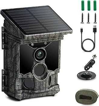 Amazon.co.jp: トレイルカメラ ソーラー 30FPS 4K&112MP WIFI