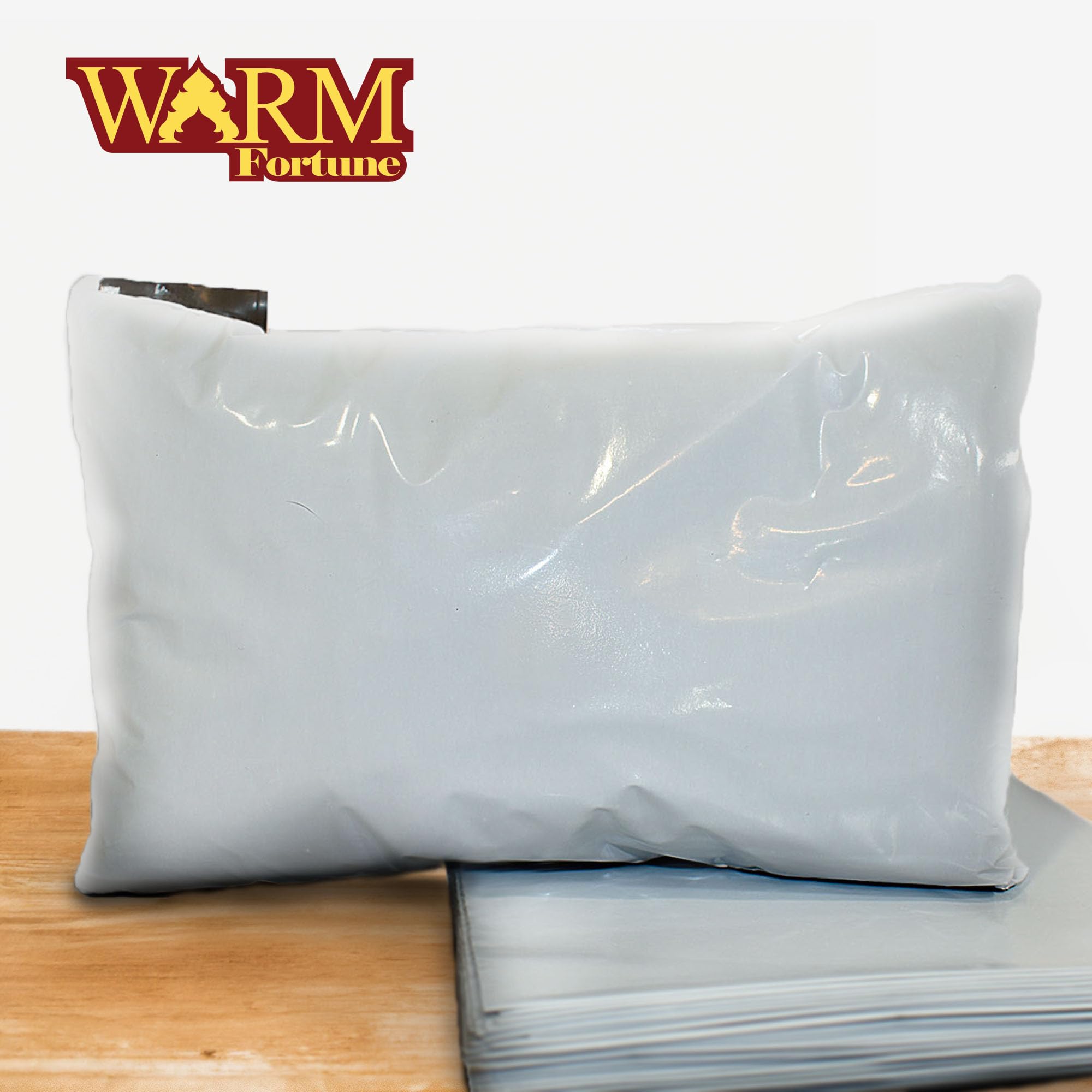 Lot de 100 enveloppes en polyéthylène (blanc/gris) – Sacs postaux auto-scellants solides et opaques / 25,4 x 33 cm (25,4 x 33 cm, lot de 5)