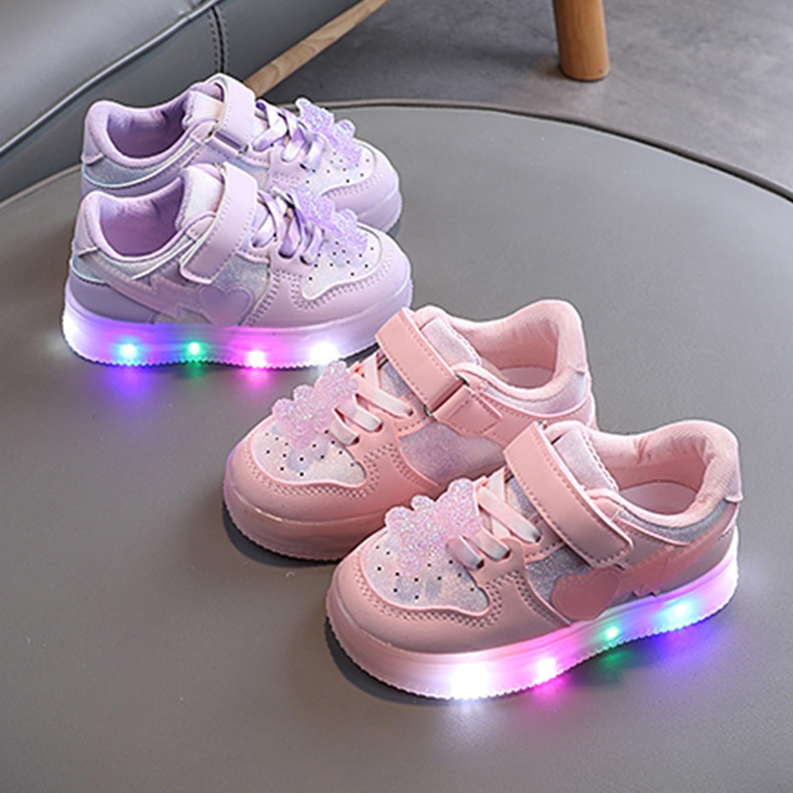Zapatillas LED Niñas Calzado Deportivo Infantil Luces Duraderas Ligeras Cómodo