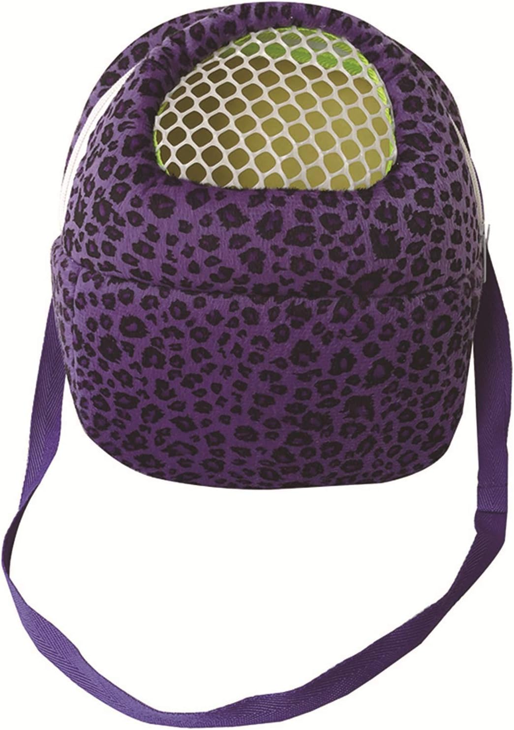 Leeotia Small Pet Carrier Bag Animal Outgoing Bag with Shoulder Strap Portable Travel Handbag Backpack for Hedgehog Hamster Mouse Rat Sugar Glider Squirrel Chinchilla Rabbit (Medium, Purple)