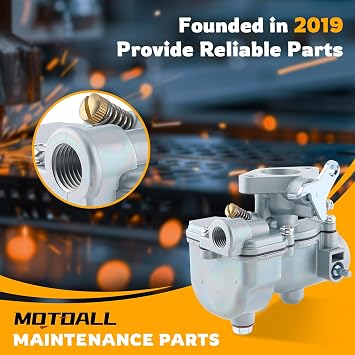 MOTOALL 251234R91 Carburetor for International Farmall IH Tractor Cub LoBoy 154 Tractor Replace 251234R92 with Fuel Filter Gasket