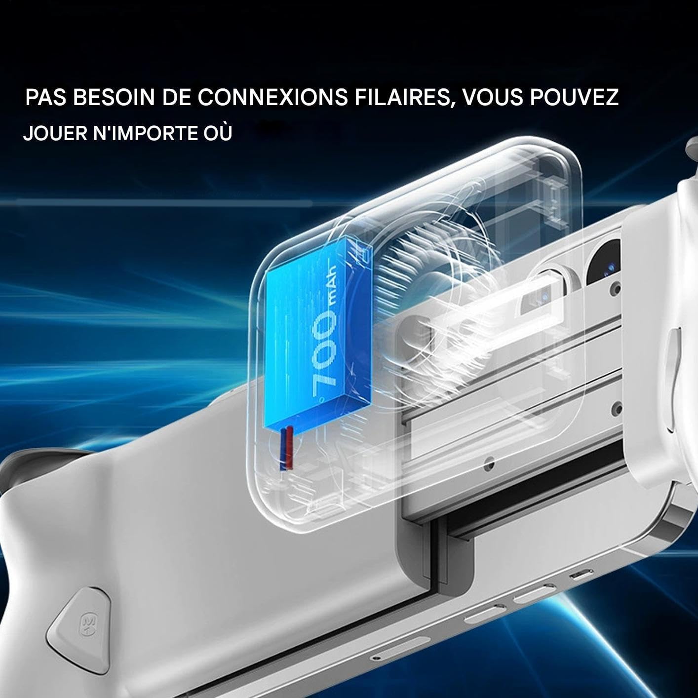 Ventilateur De Manette De Jeu,Dispositif de Rafraîchissement Pour Extension de Manette | Portable 3 Vitesses Réglable Maison Voyage Adultes