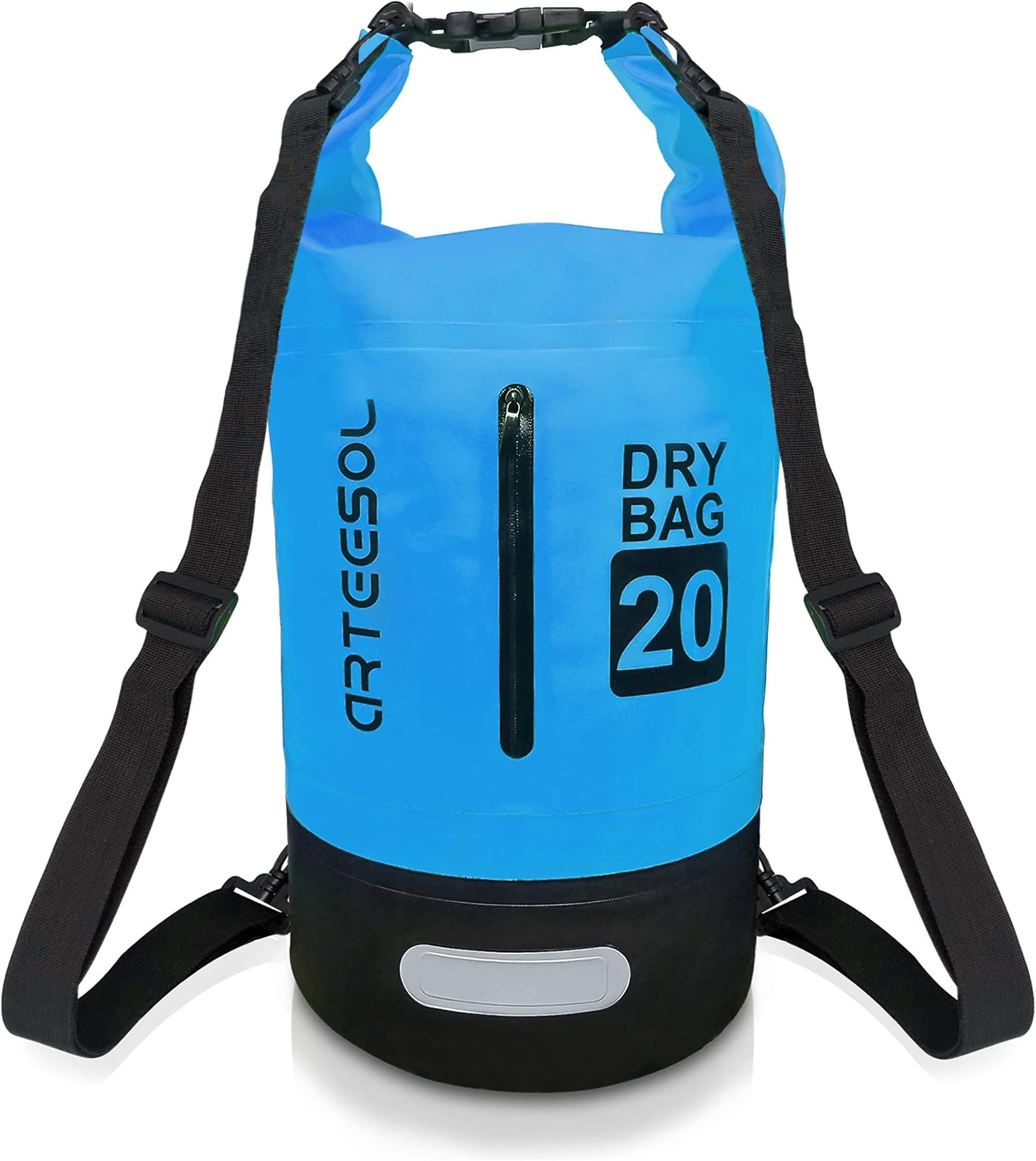 Waterproof Dry Bag, 5L/10L/20L/30L Waterproof Backpack Dry Sack Rucksack, Swim Bag with Adjustable Shoulder Straps, for Beach Swimming Kayaking Hiking Boating Canoeing Surfing Fishing