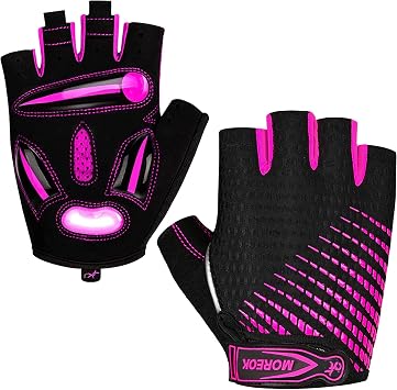 MOREOK Cycling Gloves - Men/Women Biking Gloves with 5MM Gel Pad - Road Bike MTB Cycling/Workout/Motorcycle/Outdoor