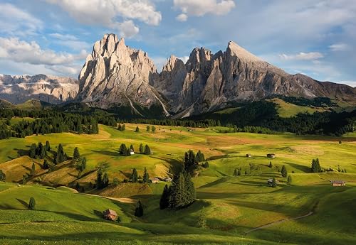 Vlies Fototapete - Alpen - Größe 400 x 260 cm - Berge, Tapete, Gebirge, Wohnzimm