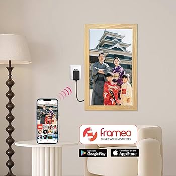 Amazon.co.jp: FRAMEO デジタルフォトフレーム21.5インチ大型WiFi