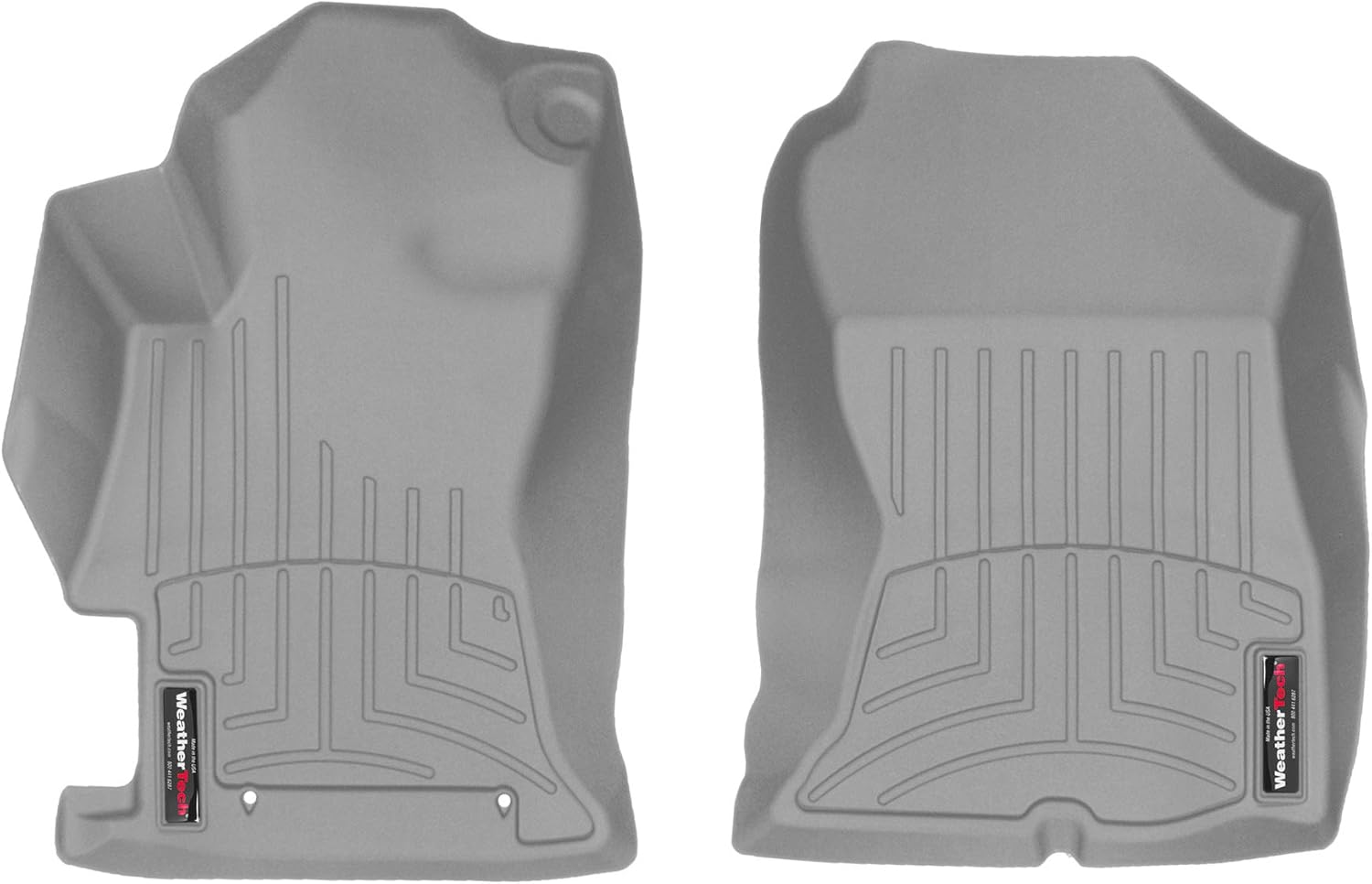 WeatherTech Custom Fit FloorLiners for Subaru Impreza, Crosstrek, 1st Row (4611071), Grey