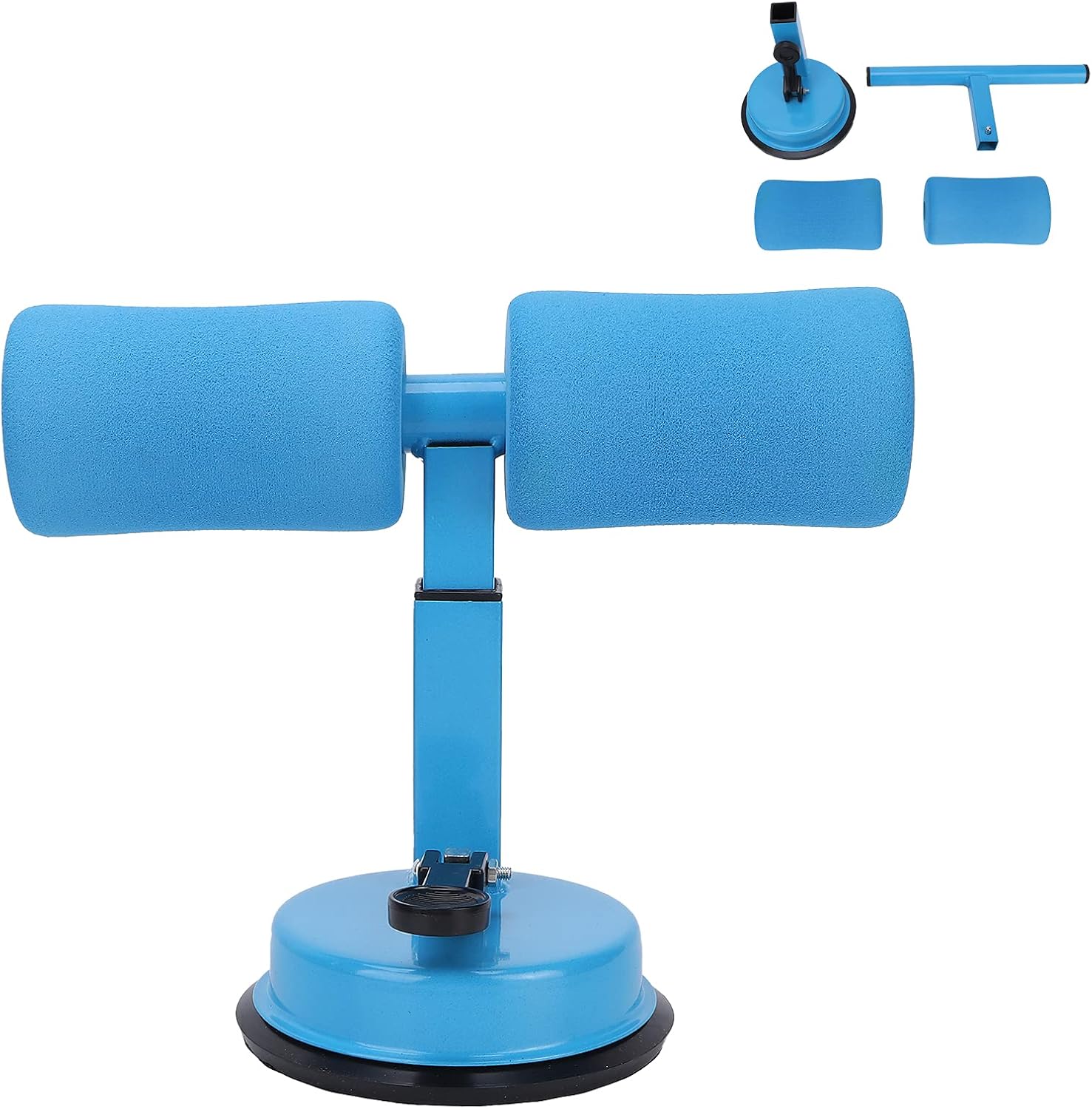 Pilipane Sit Up Exercise Equipment, ABS Master Foot Holder for Workouts, Sit Ups & Core Exercises, Home Gym Abdominal Exercise, Pedal Puller Resistant Band(Blue)