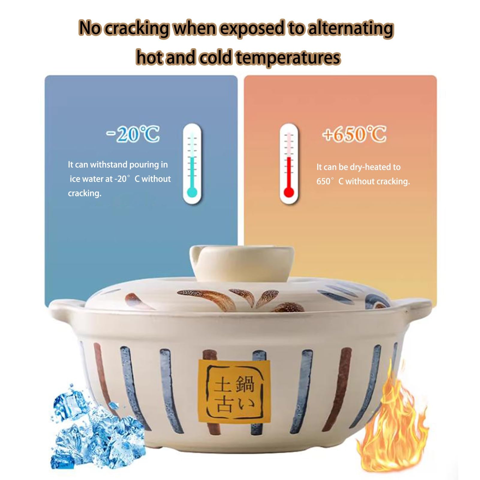 Olla de barro | Escenario de uso de 1-3,2 L: cocinar guisos de arroz en olla caliente