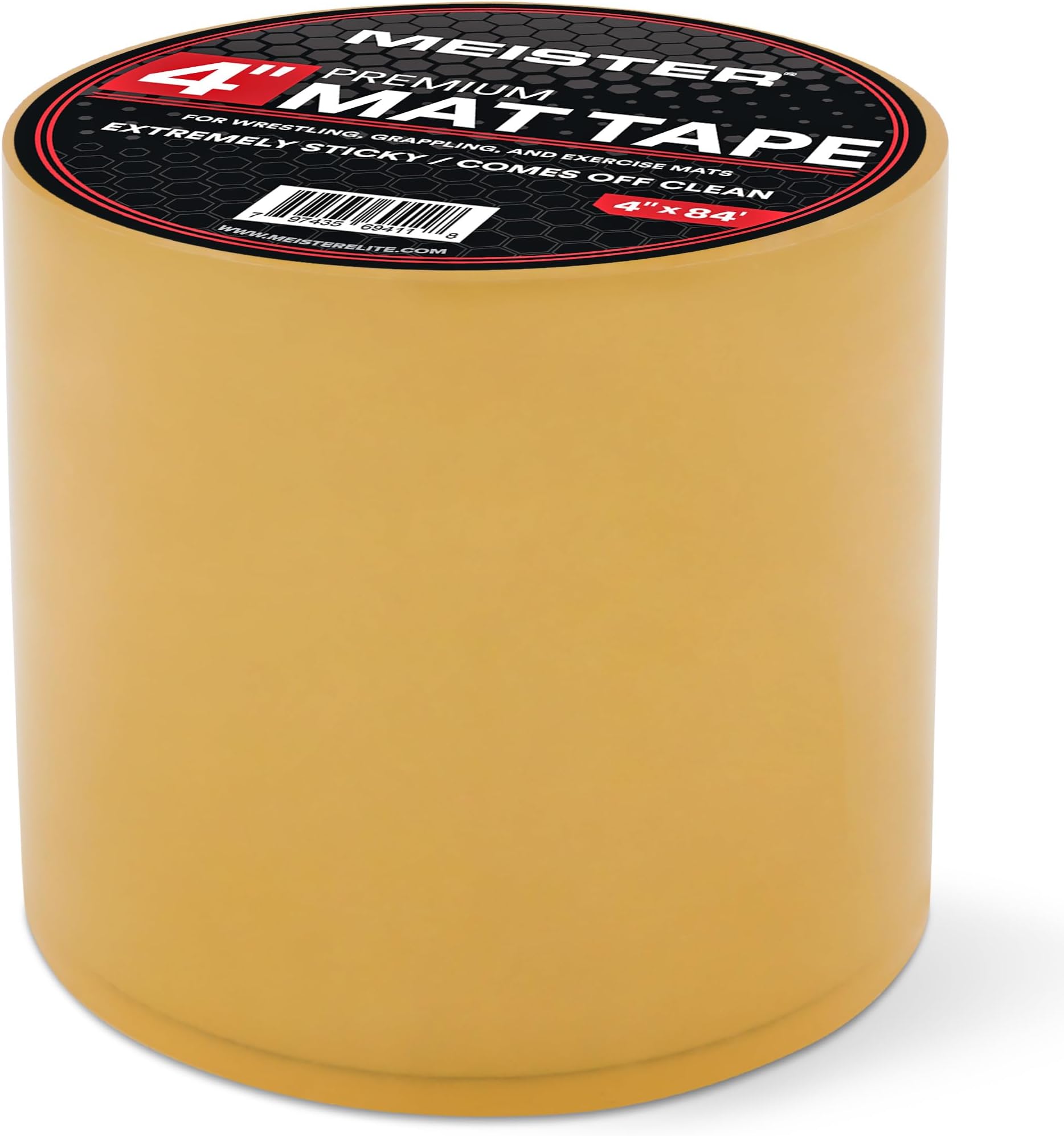 Meister Premium Mat Tape for Wrestling, Grappling and Exercise Mats - Clear