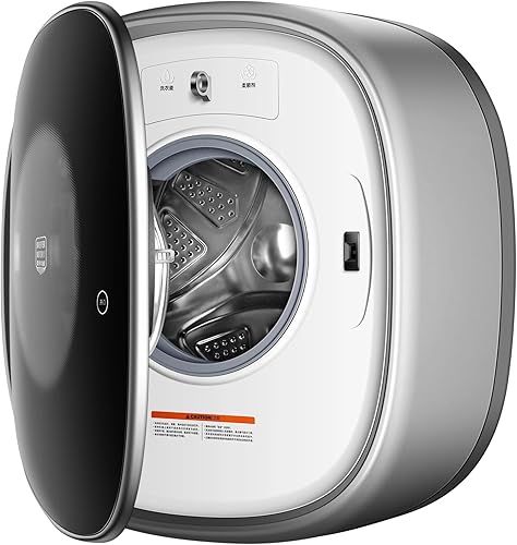 Miniatura 3 de Lavadora montada en la pared, lavadora compacta pequeña de la ropa interior del tambor delantero inteligente, de poco ruido, con pantalla LED
