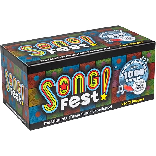 SongFest! The New Music Trivia Game | 1000 Questions, 4 Categories and 5+ Decades | QR Song Hints Play The Music You Remember